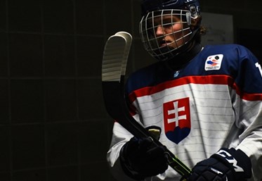 GRAND FORKS, NORTH DAKOTA - APRIL 21:  Slovakia's Martin Krempasky #11 walks to the ice prior to a game against Sweden during quarterfinal round action at the 2016 IIHF Ice Hockey U18 World Championship. (Photo by Matt Zambonin/HHOF-IIHF Images)

